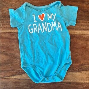 Jumping Beans Blue 'I Love My Grandma' Bodysuit